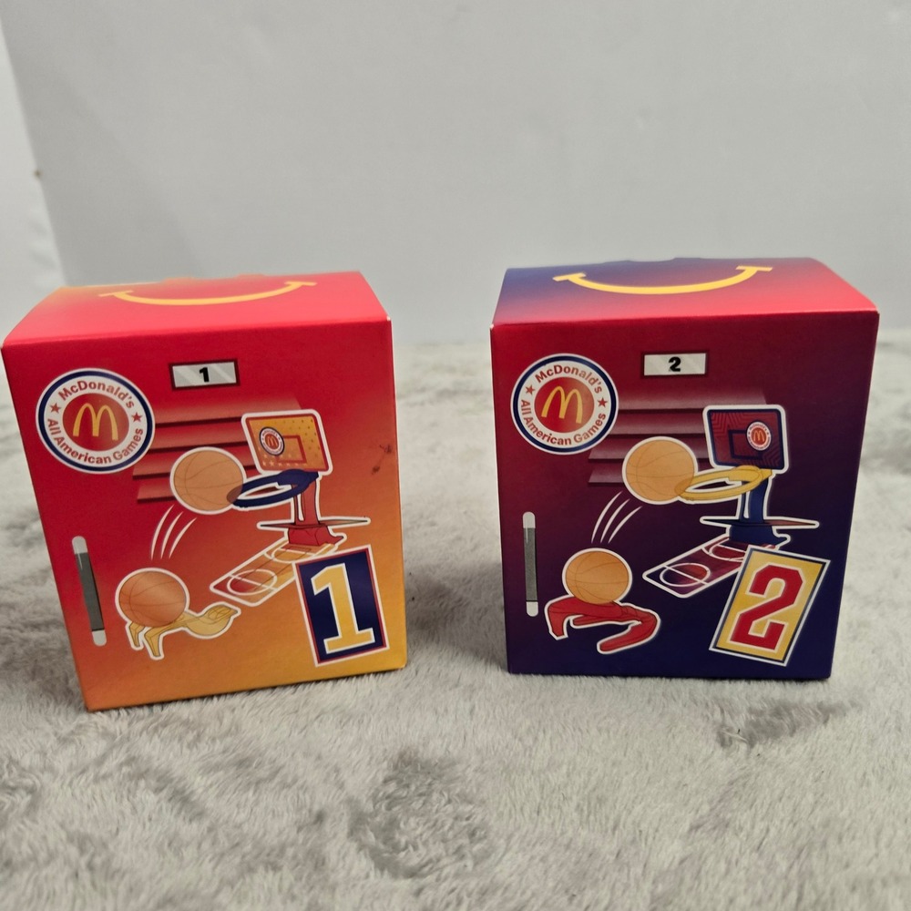 McDonalds 2025 All American Games Happy Meal Toys Basketball Set 1 & 2